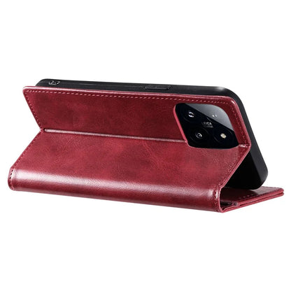 TTUDRCH Style 007 For Xiaomi 14 Pro Case RFID Blocking Leather Wallet Phone Cover
