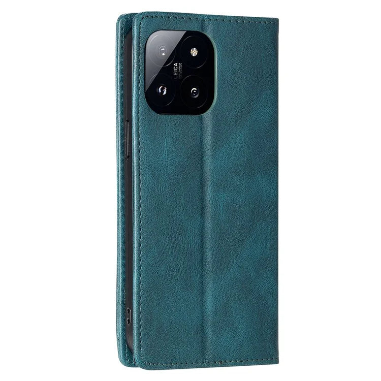 TTUDRCH Style 007 For Xiaomi 14 Pro Case RFID Blocking Leather Wallet Phone Cover