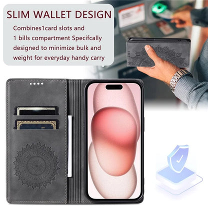 For iPhone 14 Pro Max Case Magnetic Closure Leather Phone Cover