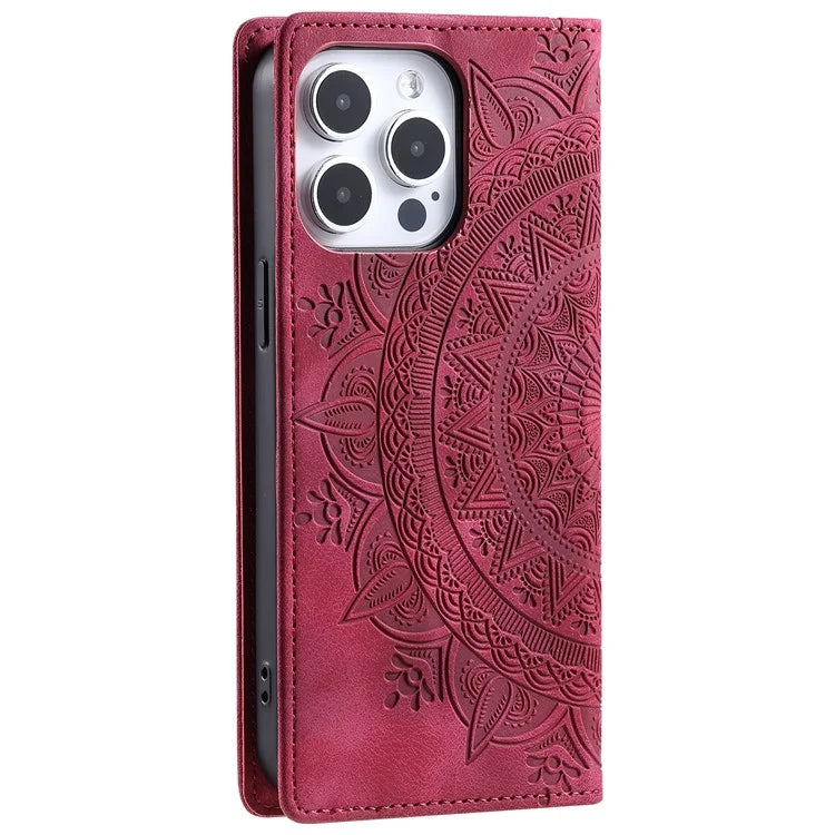 For iPhone 14 Pro Max Case Magnetic Closure Leather Phone Cover
