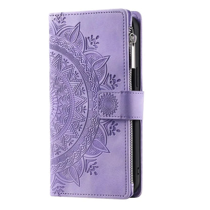 006 For Xiaomi 14 Case Slim-Fit Phone Shell Leather Wallet Imprinted Phone Cover with Strap