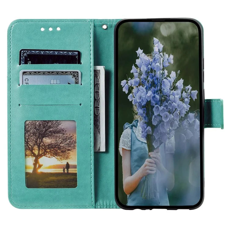For Xiaomi 14 Case Mandala Flower Imprint Leather Wallet Phone Cover with Strap