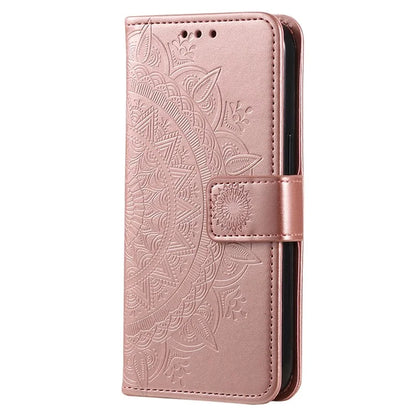 For Xiaomi 14 Case Mandala Flower Imprint Leather Wallet Phone Cover with Strap