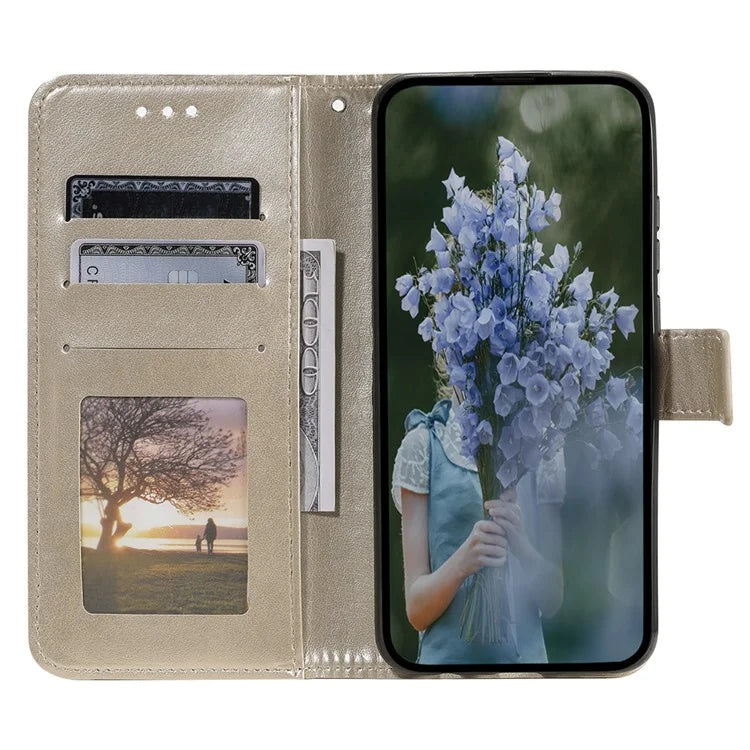 For Xiaomi 14 Case Mandala Flower Imprint Leather Wallet Phone Cover with Strap