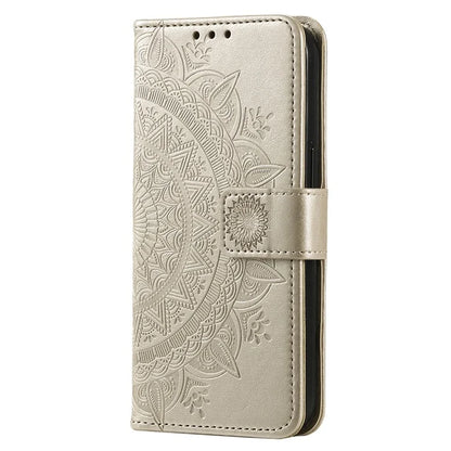 For Xiaomi 14 Case Mandala Flower Imprint Leather Wallet Phone Cover with Strap