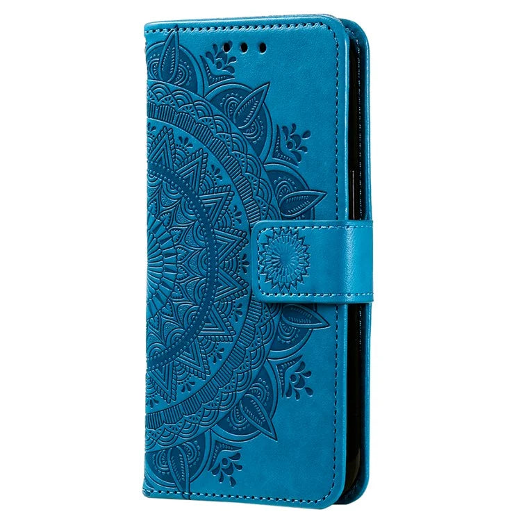 For Xiaomi 14 Case Mandala Flower Imprint Leather Wallet Phone Cover with Strap