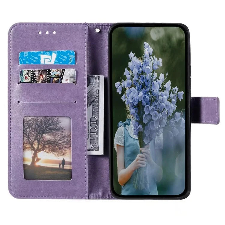 For Xiaomi 14 Case Mandala Flower Imprint Leather Wallet Phone Cover with Strap