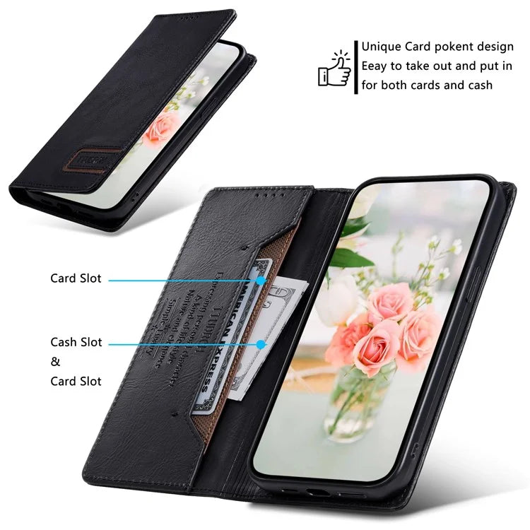 TTUDRCH Style 007 For Xiaomi 14 Case Magnetic Auto Closing Leather Phone Cover