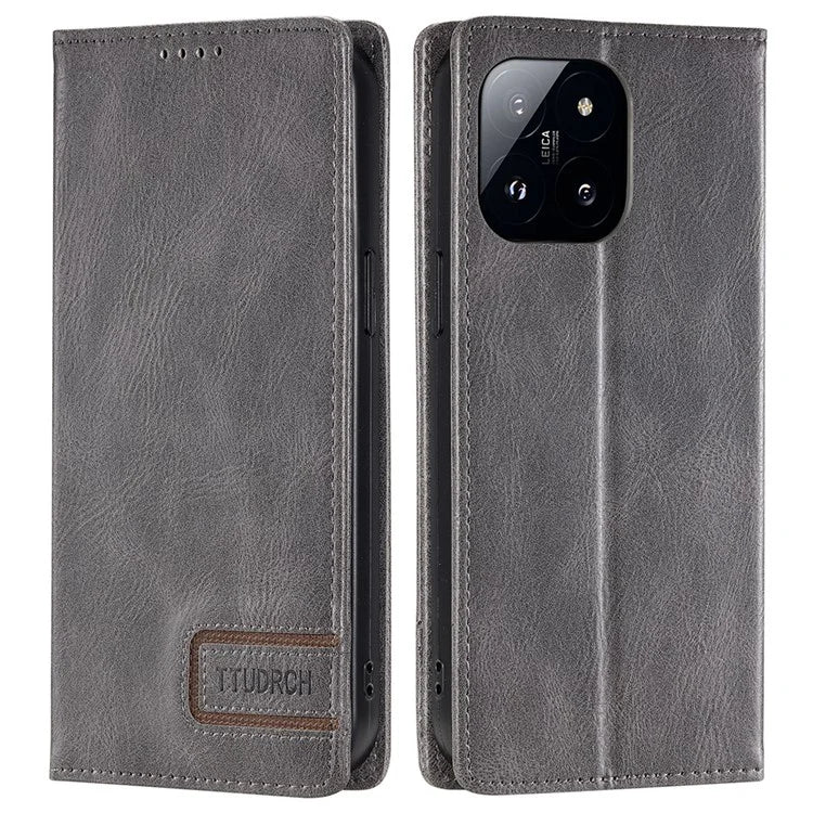 TTUDRCH Style 007 For Xiaomi 14 Case Magnetic Auto Closing Leather Phone Cover