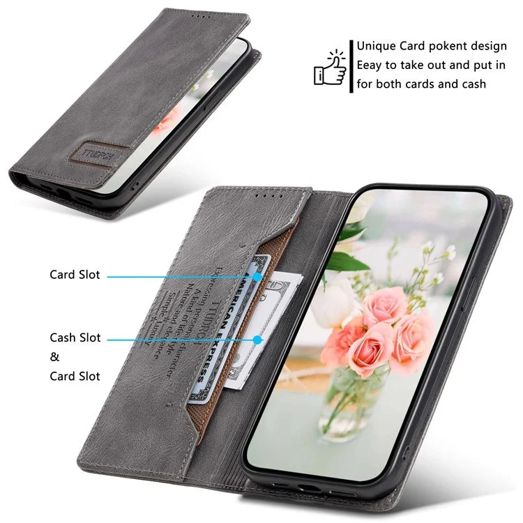 TTUDRCH Style 007 For Xiaomi 14 Case Magnetic Auto Closing Leather Phone Cover