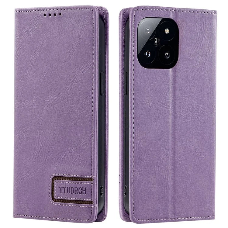 TTUDRCH Style 007 For Xiaomi 14 Case Magnetic Auto Closing Leather Phone Cover