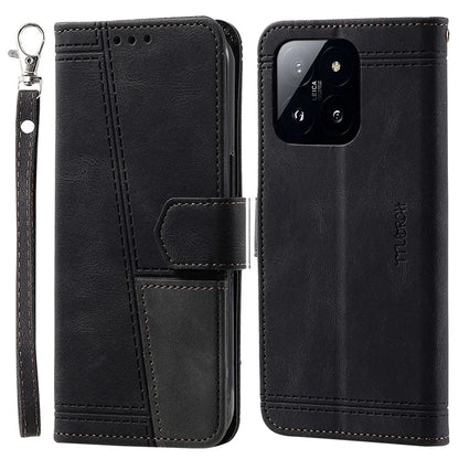 TTUDRCH Style 004 for Xiaomi 14 Case RFID Blocking Splicing Phone Leather Cover