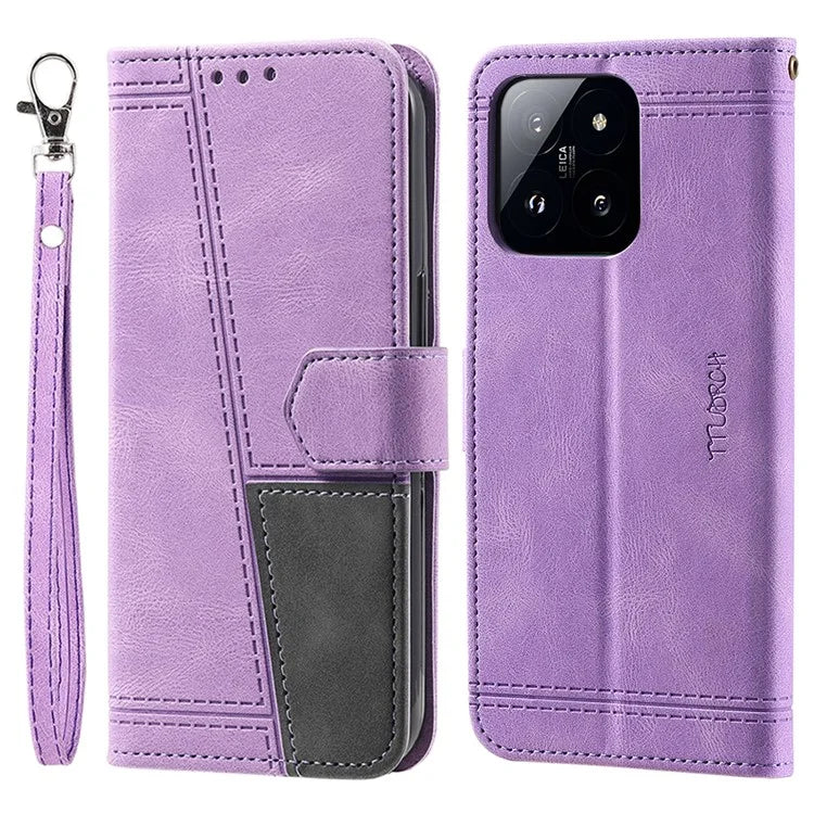 TTUDRCH Style 004 for Xiaomi 14 Case RFID Blocking Splicing Phone Leather Cover