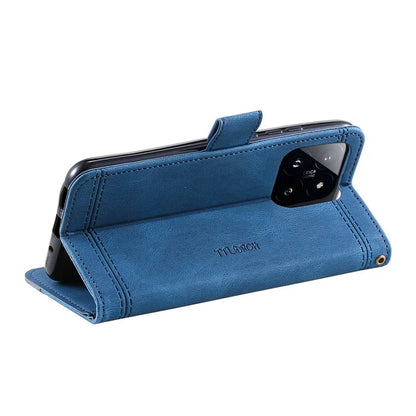 TTUDRCH Style 004 for Xiaomi 14 Case RFID Blocking Splicing Phone Leather Cover