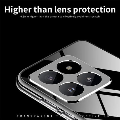 MOFI For Xiaomi 14 Pro Case HD Transparent Cell Phone Cover TPU Phone Shell