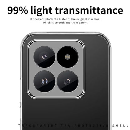 MOFI For Xiaomi 14 Pro Case HD Transparent Cell Phone Cover TPU Phone Shell