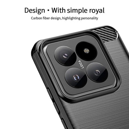 MOFI JK TPU Series-1 For Xiaomi 14 Case Carbon Fiber Texture Brushed Phone Cover