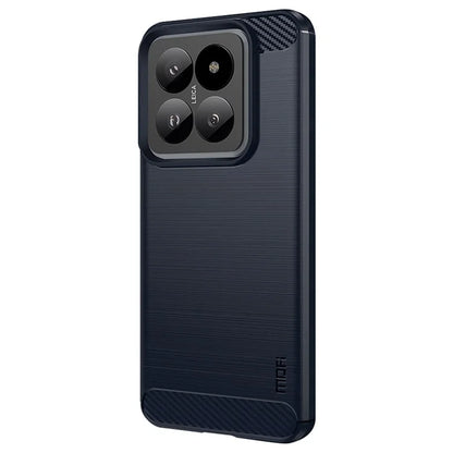 MOFI JK TPU Series-1 For Xiaomi 14 Case Carbon Fiber Texture Brushed Phone Cover
