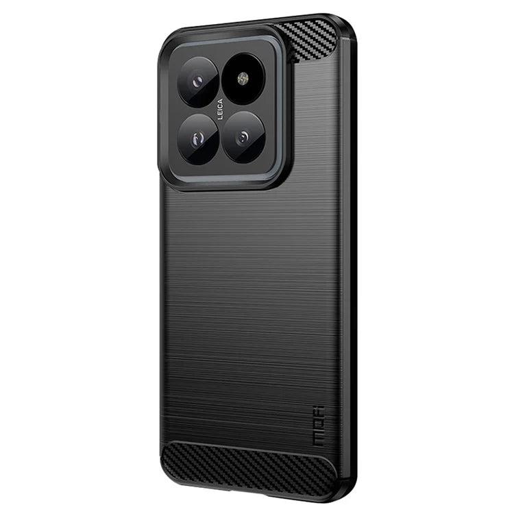 MOFI JK TPU Series-1 For Xiaomi 14 Pro TPU Case Brushed Carbon Fiber Texture Phone Cover
