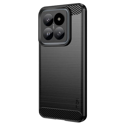 MOFI JK TPU Series-1 For Xiaomi 14 Pro TPU Case Brushed Carbon Fiber Texture Phone Cover