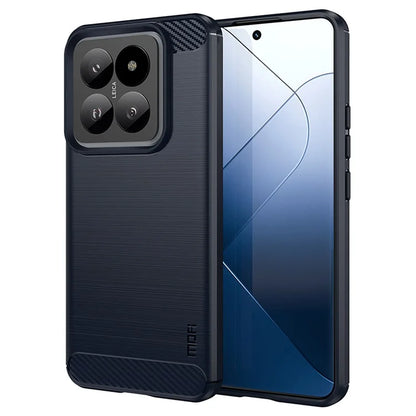 MOFI JK TPU Series-1 For Xiaomi 14 Pro TPU Case Brushed Carbon Fiber Texture Phone Cover