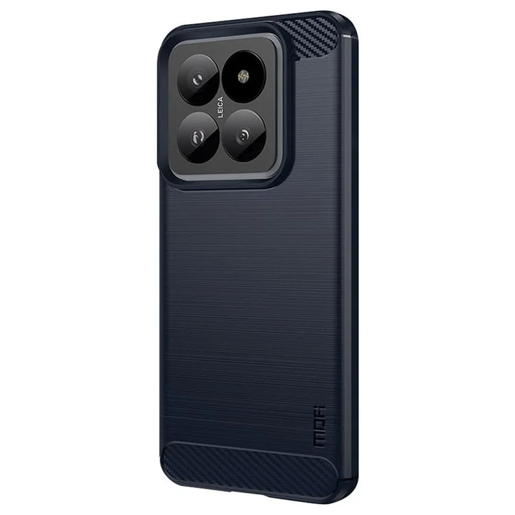 MOFI JK TPU Series-1 For Xiaomi 14 Pro TPU Case Brushed Carbon Fiber Texture Phone Cover