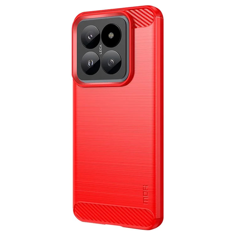MOFI JK TPU Series-1 For Xiaomi 14 Pro TPU Case Brushed Carbon Fiber Texture Phone Cover