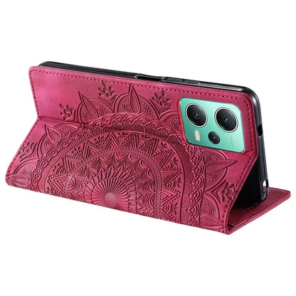 For Xiaomi Redmi Note 12 5G (China) /  12 5G (Global) /  12 5G (India) /  Poco X5 5G Case Magnetic Leather Imprinted Phone  Cover