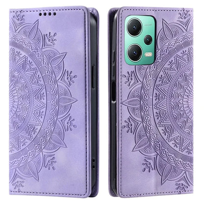 For Xiaomi Redmi Note 12 5G (China) /  12 5G (Global) /  12 5G (India) /  Poco X5 5G Case Magnetic Leather Imprinted Phone  Cover