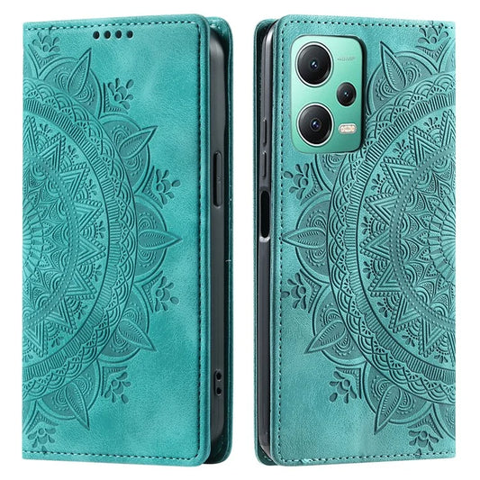 For Xiaomi Redmi Note 12 5G (China) /  12 5G (Global) /  12 5G (India) /  Poco X5 5G Case Magnetic Leather Imprinted Phone  Cover