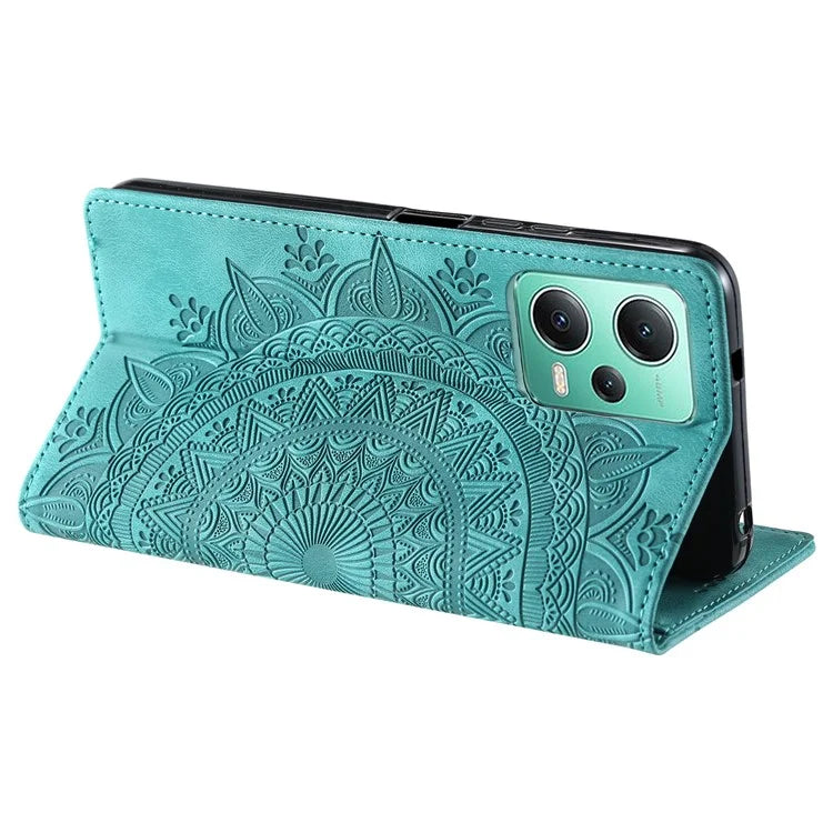 For Xiaomi Redmi Note 12 5G (China) /  12 5G (Global) /  12 5G (India) /  Poco X5 5G Case Magnetic Leather Imprinted Phone  Cover
