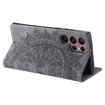 For Samsung Galaxy S22 Ultra 5G Case Magnetic Auto Closing Shockproof Leather Stand Cellphone Cover