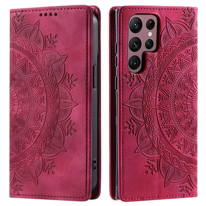 For Samsung Galaxy S22 Ultra 5G Case Magnetic Auto Closing Shockproof Leather Stand Cellphone Cover
