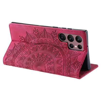 For Samsung Galaxy S22 Ultra 5G Case Magnetic Auto Closing Shockproof Leather Stand Cellphone Cover