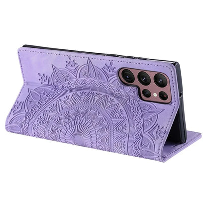 For Samsung Galaxy S22 Ultra 5G Case Magnetic Auto Closing Shockproof Leather Stand Cellphone Cover