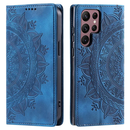 For Samsung Galaxy S22 Ultra 5G Case Magnetic Auto Closing Shockproof Leather Stand Cellphone Cover