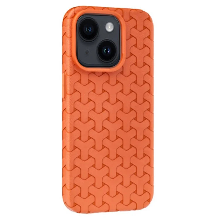 For iPhone 13 6.1 inch Case Flexible TPU 3D Textured Surface Mobile Phone Cover