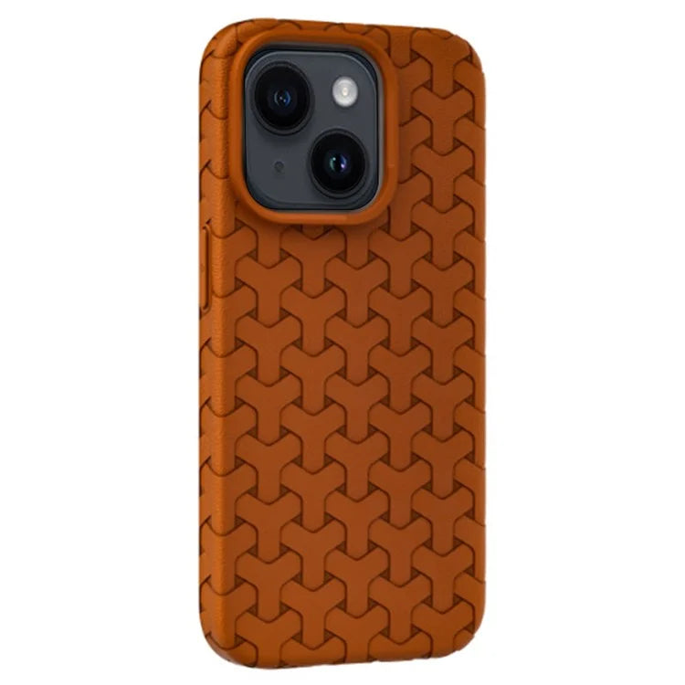 For iPhone 14 Case 3D Textured Surface Soft TPU Mobile Phone Back Cover