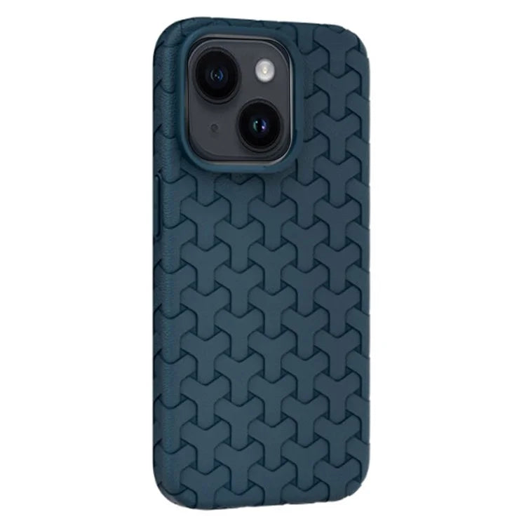 For iPhone 14 Case 3D Textured Surface Soft TPU Mobile Phone Back Cover
