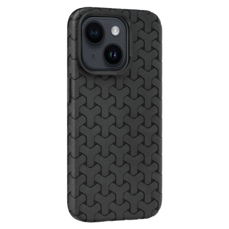 For iPhone 14 Case 3D Textured Surface Soft TPU Mobile Phone Back Cover