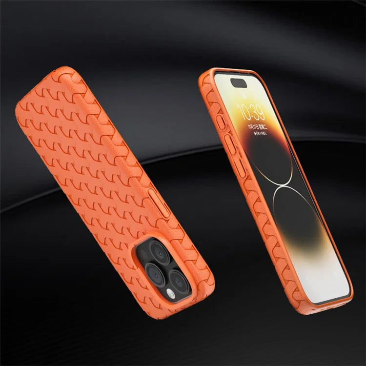 For iPhone 14 Pro Case 3D Textured Surface TPU Drop-proof Cell Phone Cover