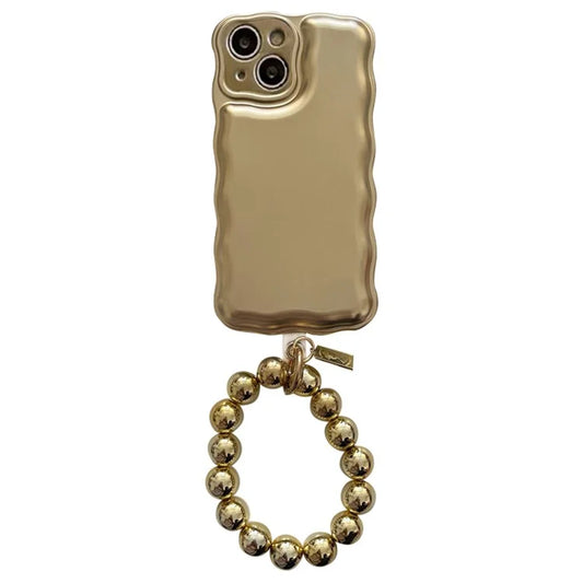 For iPhone 13 Case Camera Lens Protection Airbag Phone Cover with Chain