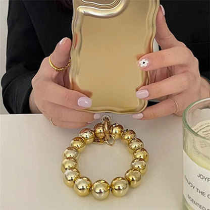 For iPhone 13 Case Camera Lens Protection Airbag Phone Cover with Chain