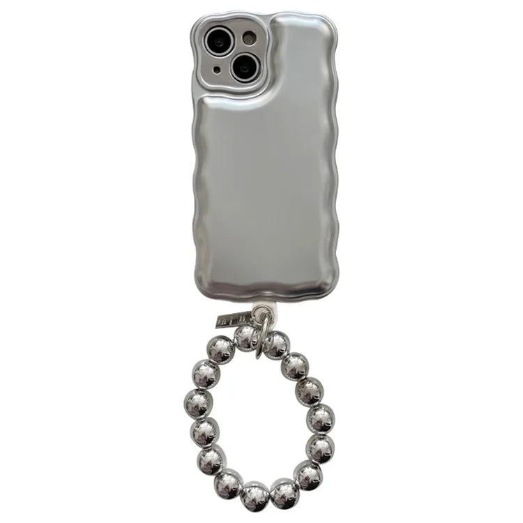 For iPhone 13 Case Camera Lens Protection Airbag Phone Cover with Chain