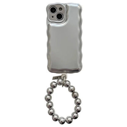 For iPhone 13 Case Camera Lens Protection Airbag Phone Cover with Chain