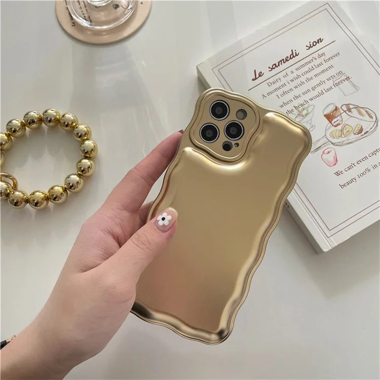 For iPhone 13 Pro Max Case 3D Airbag Shock-Absorbing Phone Cover with Chain