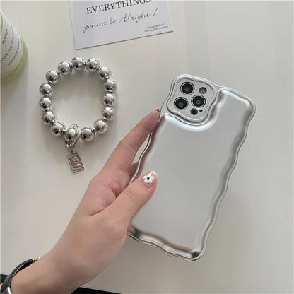 For iPhone 14 Pro Case Airbag Drop Protection Phone Cover with Bead Chain