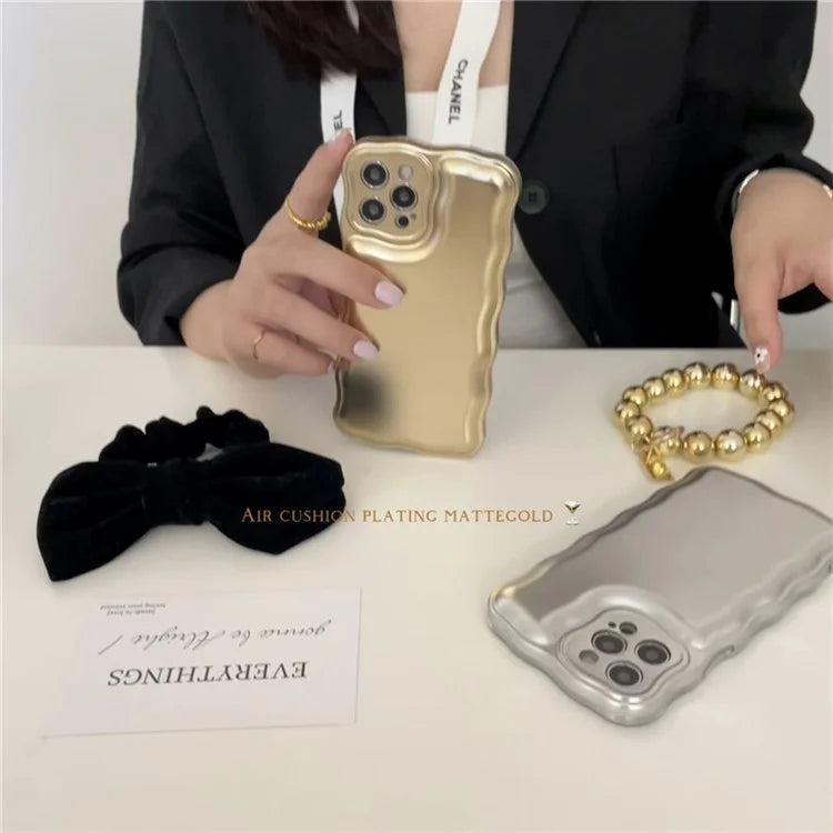 For iPhone 14 Pro Case Airbag Drop Protection Phone Cover with Bead Chain