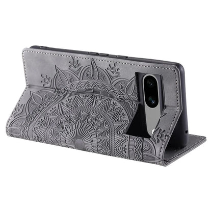 For Google Pixel 7a PU Leather Case Anti-Scratch Magnetic Imprinted Phone Cover with Wallet Design
