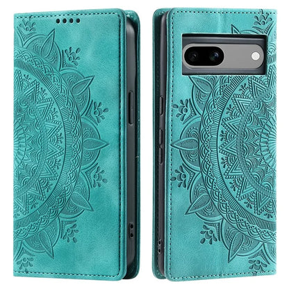 For Google Pixel 7a PU Leather Case Anti-Scratch Magnetic Imprinted Phone Cover with Wallet Design